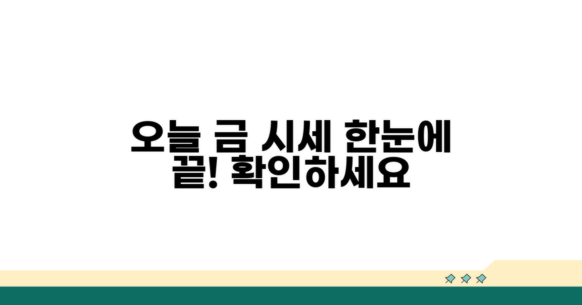 오늘 금 시세 한눈에 보기