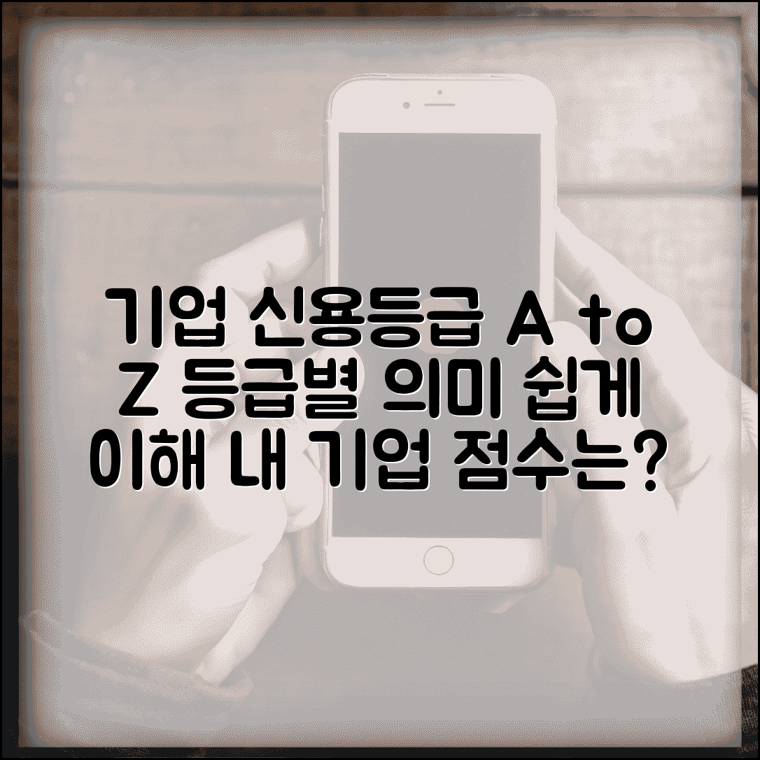 기업 신용등급 점수표 | 기업 신용평가 등급과 의미