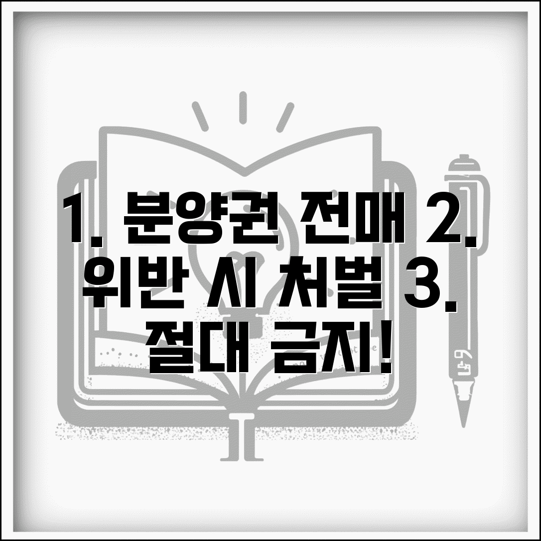 분양권 전매 제한 | 아파트 분양권 전매금지 위반 처벌
