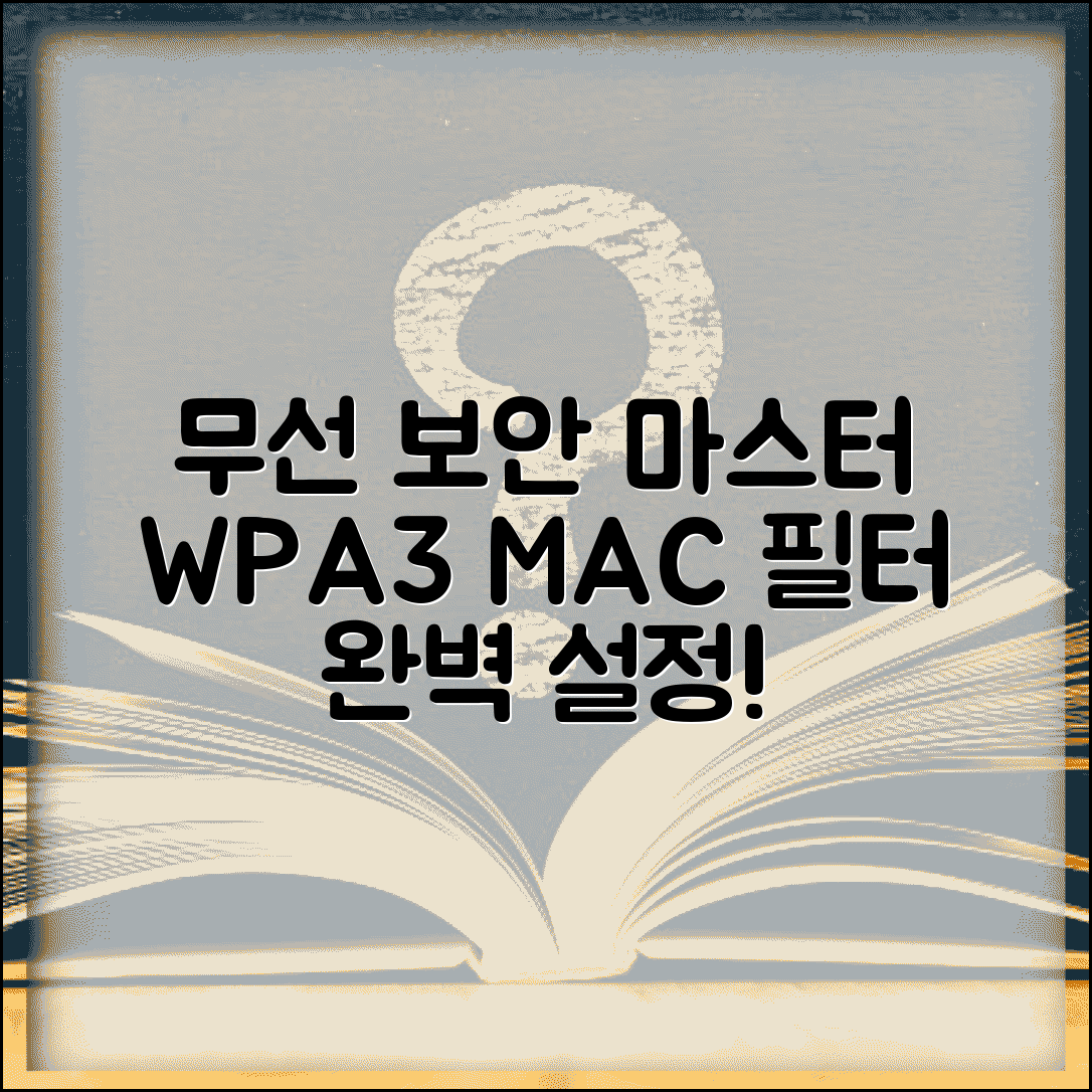 무선 네트워크 보안 설정 완벽 | WPA3 암호화부터 MAC 필터링까지 종합 보안 구성