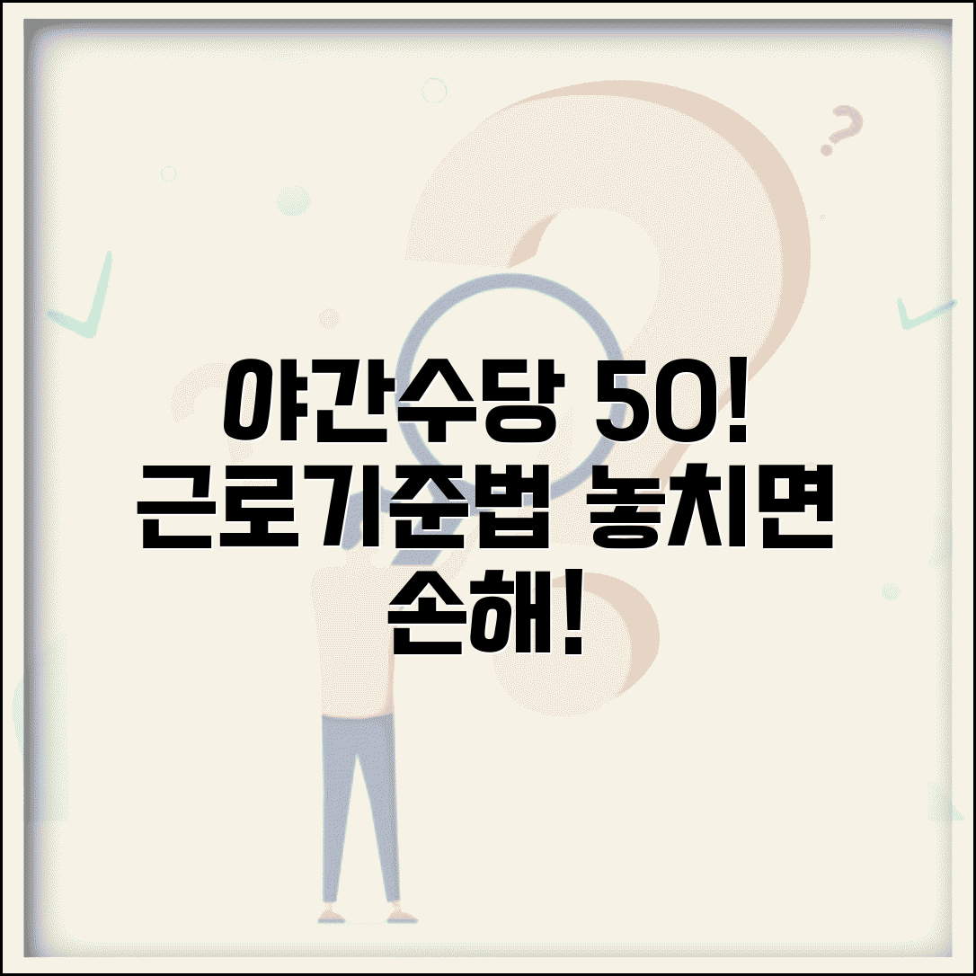 근로기준법 야간근무시간 할증 | 50% 추가 수당 적용 기준