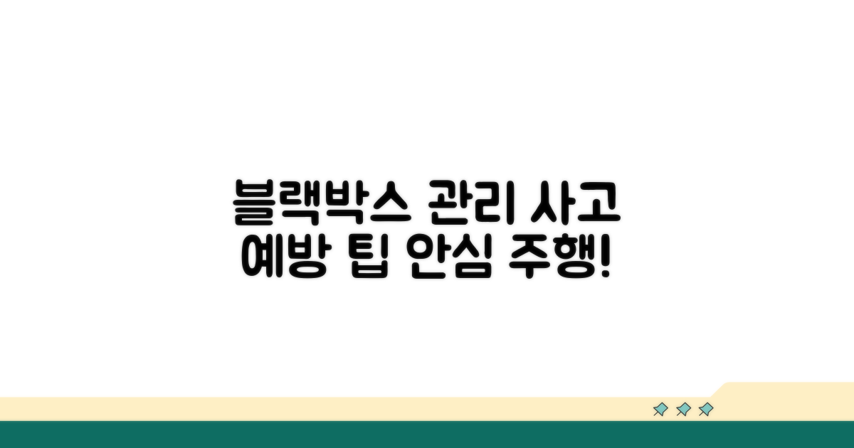 블랙박스 관리 예방 팁