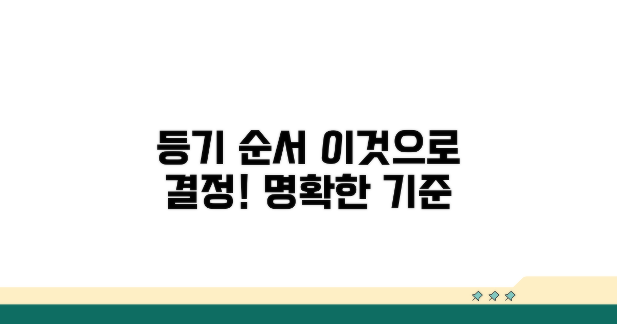 등기 선후 관계, 무엇으로 판단할까?