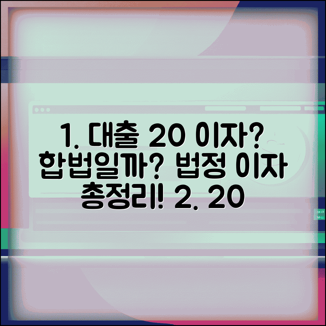 대출 연체이자율 연 20% 넘어도 적법할까? | 법정이자율, 제한, 연체 조건 총정리