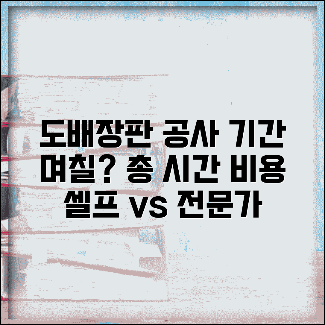 도배 장판 공사 기간 며칠 | 시공 소요 시간 및 비용, 셀프 vs 전문가 비교