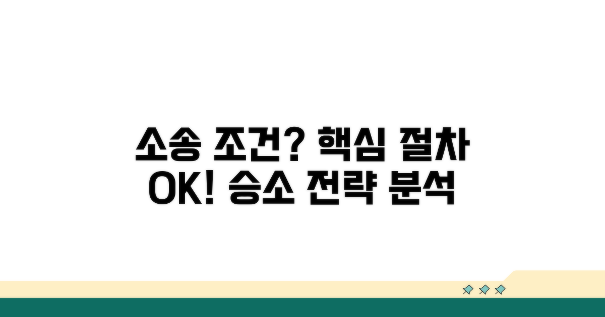 소송 가능 조건과 핵심 절차 분석