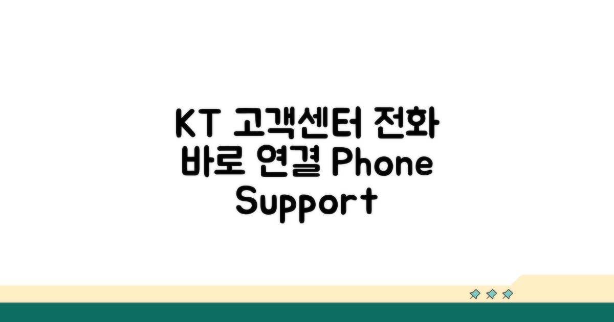 KT 고객센터 전화번호 바로 연결