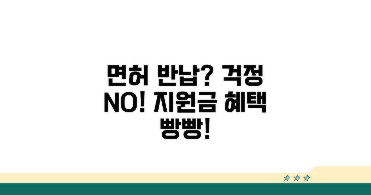 안심하고 면허 반납, 지원금 혜택까지