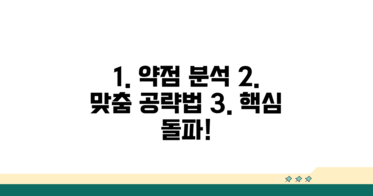 핵심 약점 분석과 맞춤 공략법