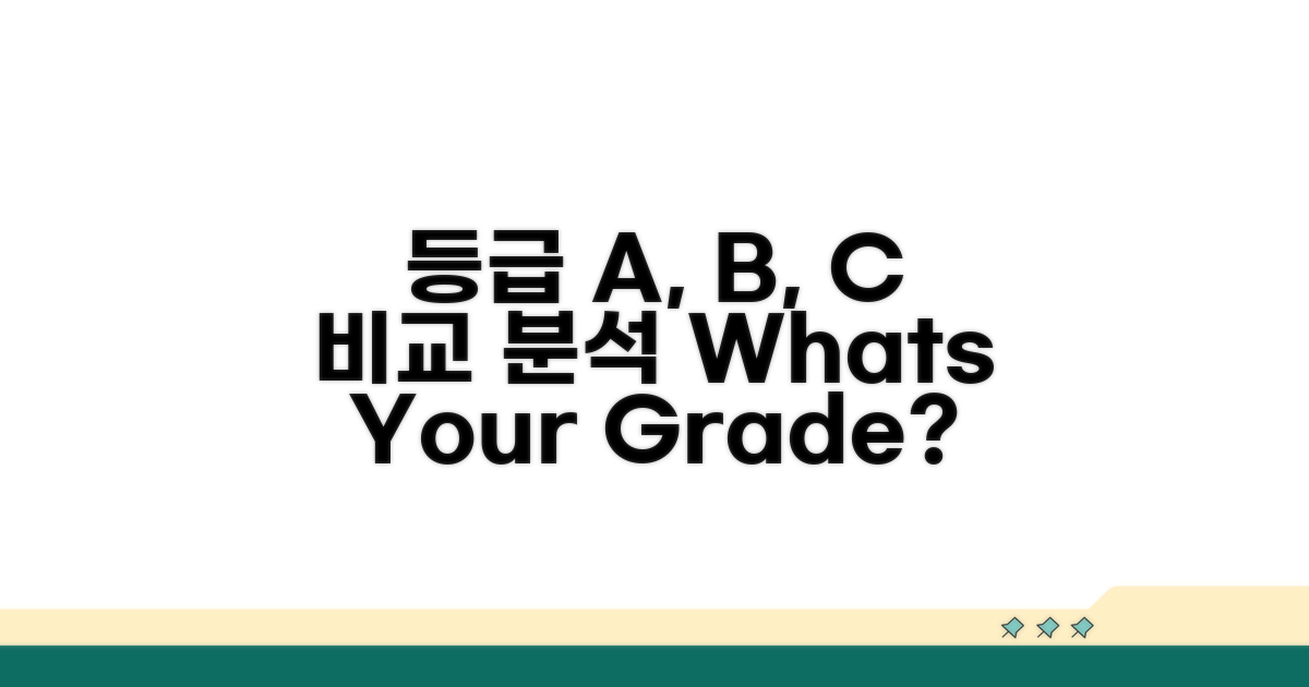 A급 B급 C급 등급 기준 비교