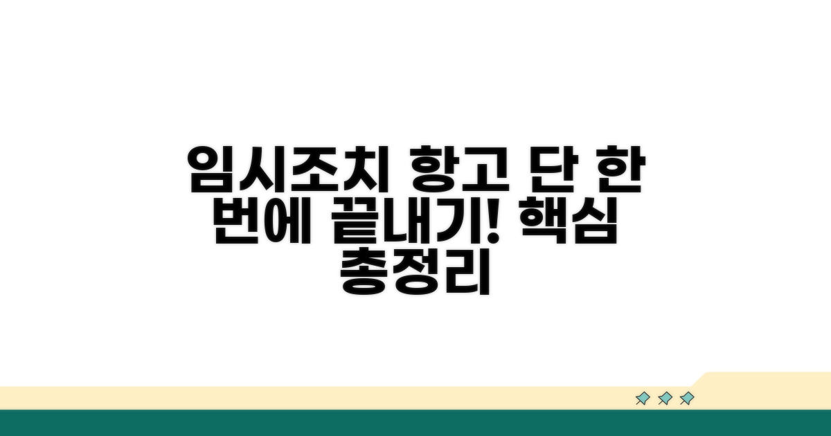 임시조치 항고, 이것만 알면 끝!