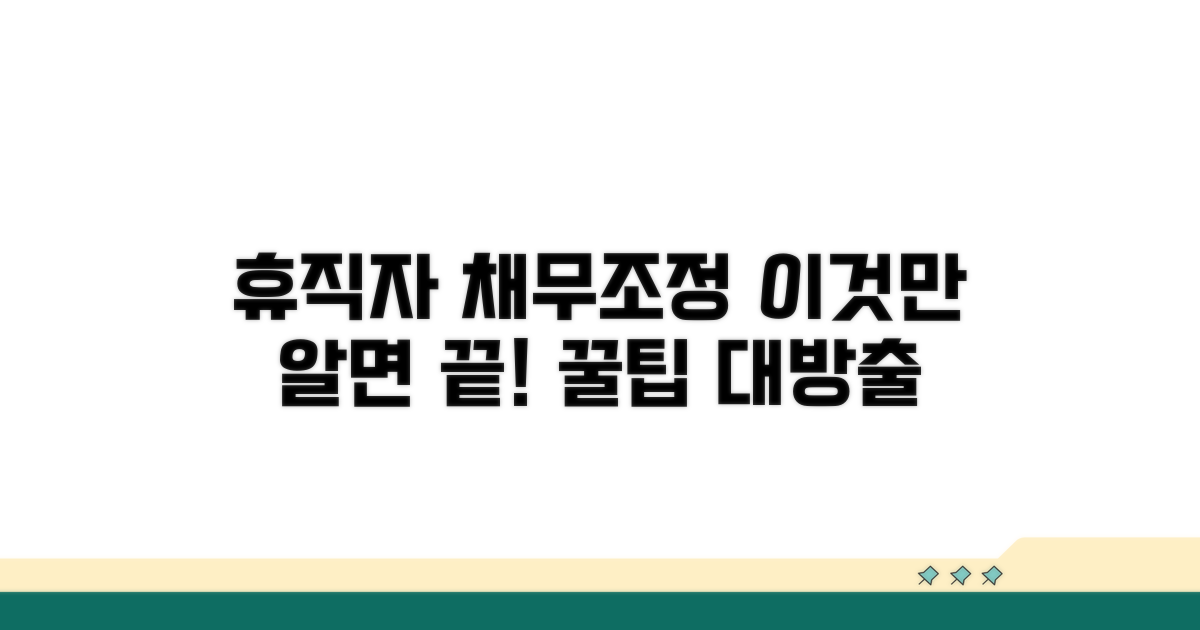 휴직자 채무조정, 이것만 알면 끝