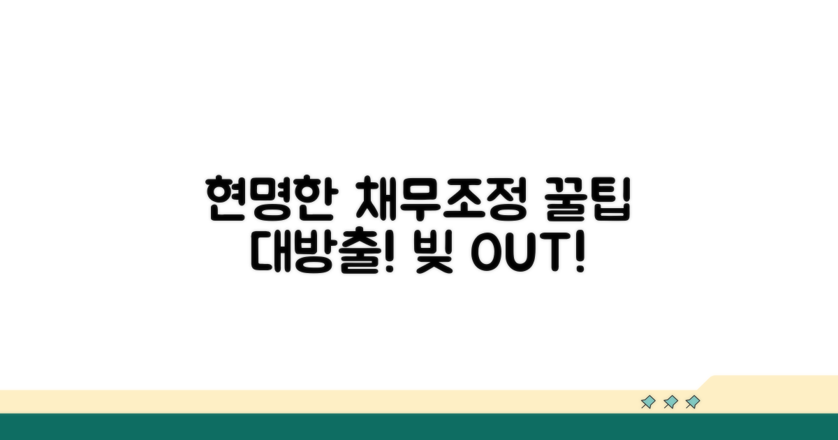 현명한 채무조정 활용 꿀팁