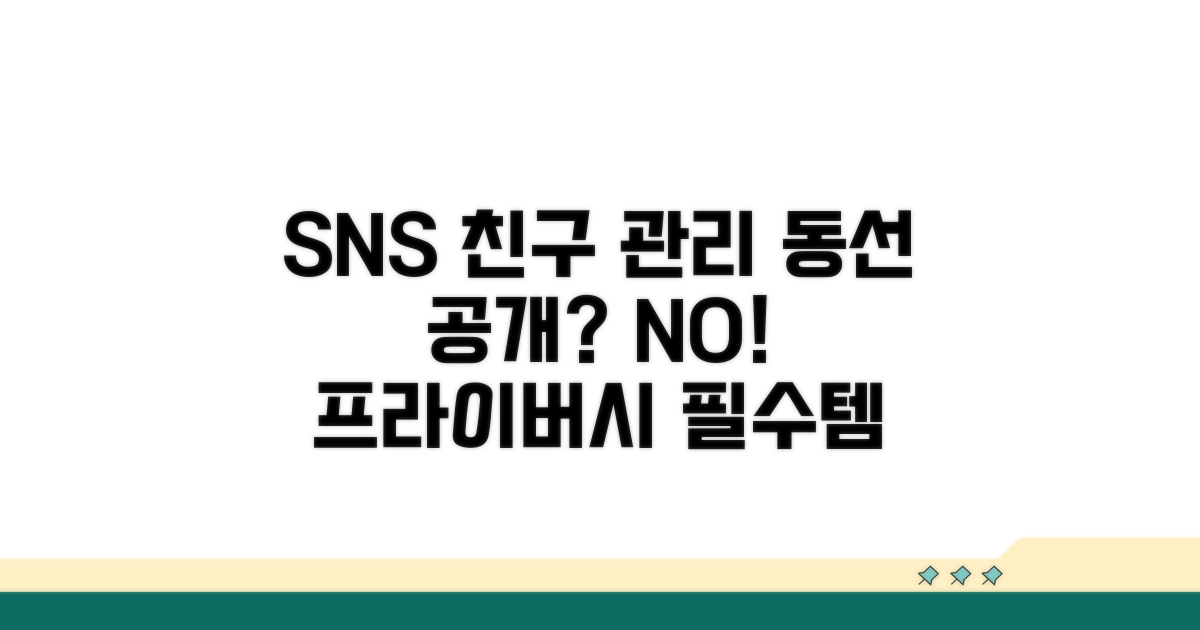 SNS 친구 관리와 동선 공개