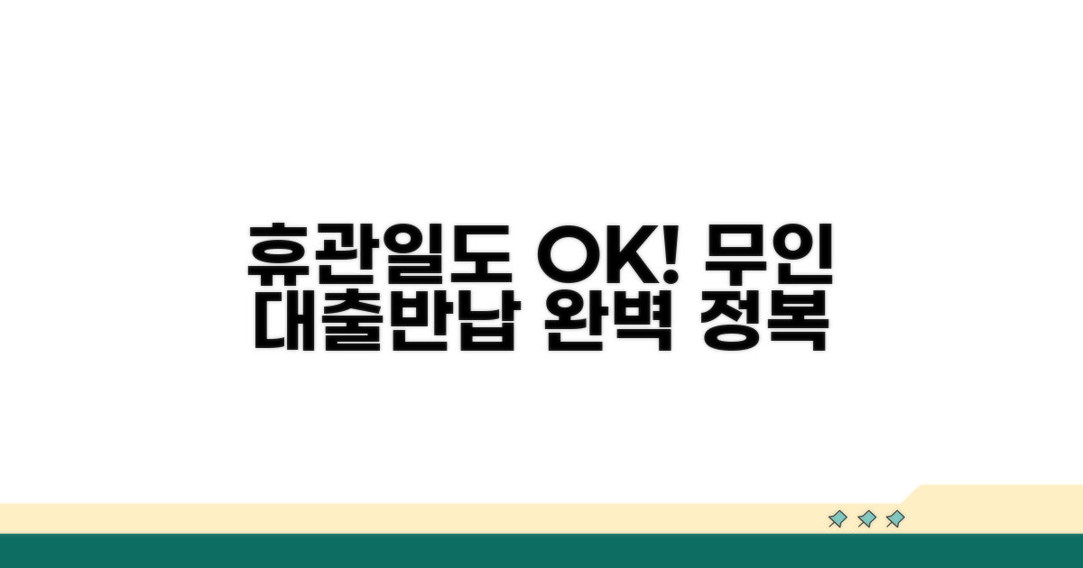 휴관일 대출/반납, 무인 서비스 완벽 정복