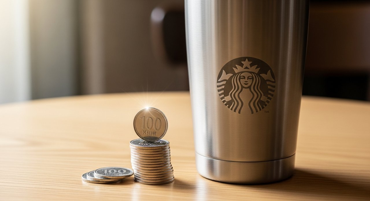 스타벅스 텀블러 할인 얼마나 되는지 | 개인컵 할인 금액 300원 꿀팁