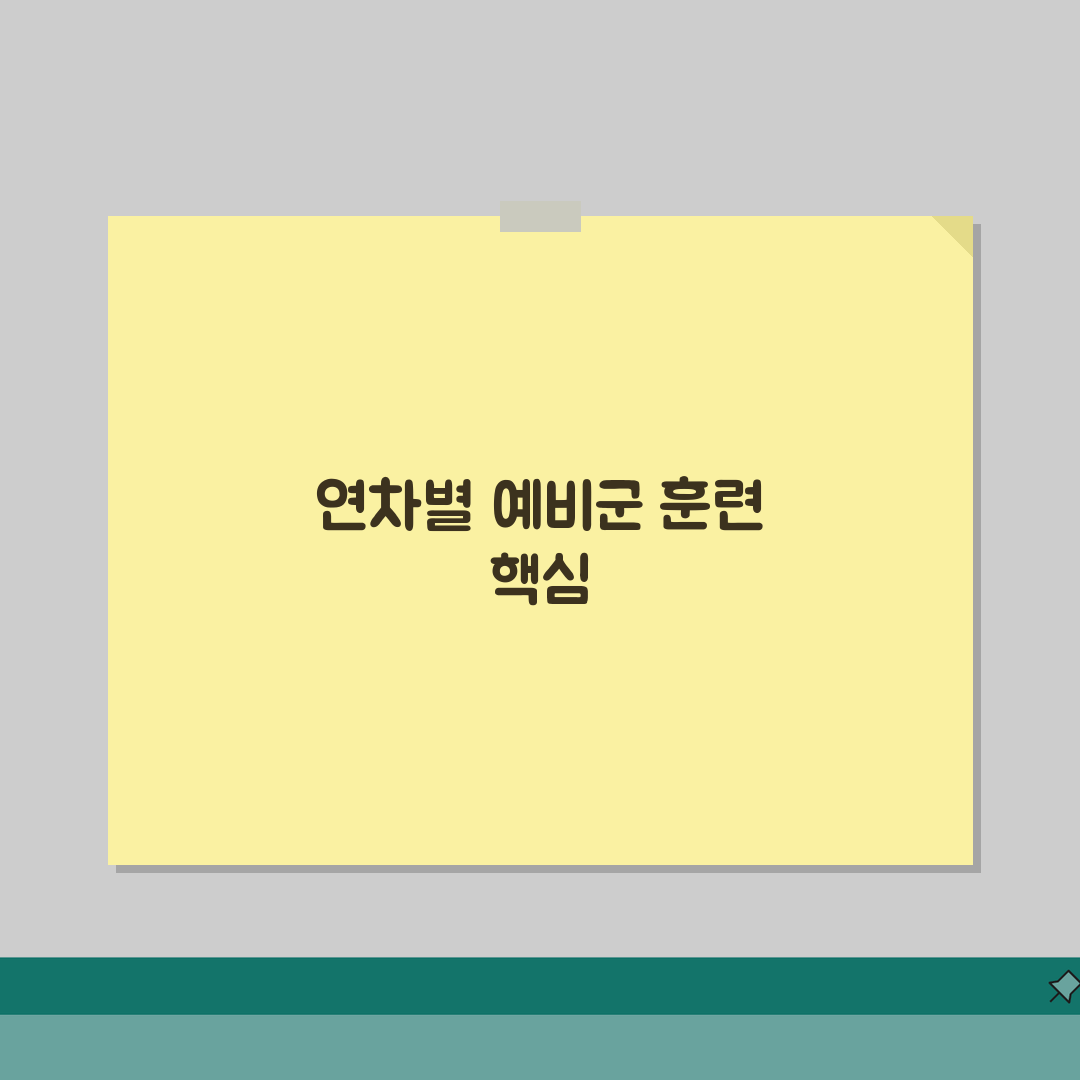 예비군 훈련 연차별 특징 | 1년차~8년차 훈련 내용 | 경험자 조언 및 팁 추천!