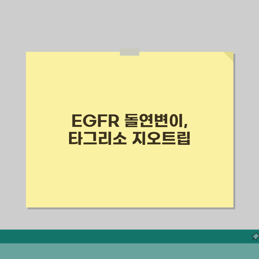 EGFR 돌연변이 검사 결과 의미 완벽정리 | 폐암 표적치료 타그리소 지오트립 총정리: 7