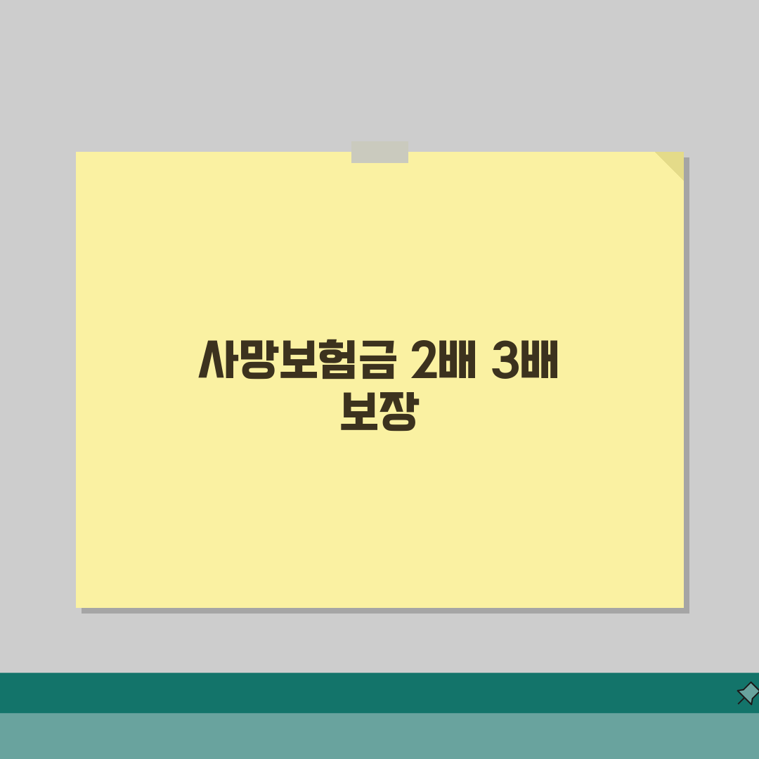재해 사망 보험금 배액 지급 완벽가이드: 3배, 2배 지급 조건 A to Z